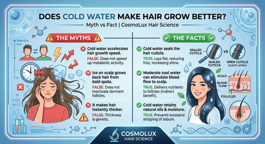 Cold Water Make Hair Grow Better