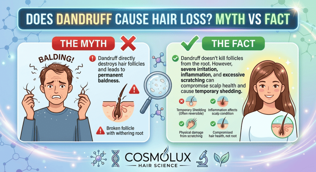 Dandruff Cause Hair Loss