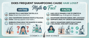 Frequent Shampooing Cause Hair Loss