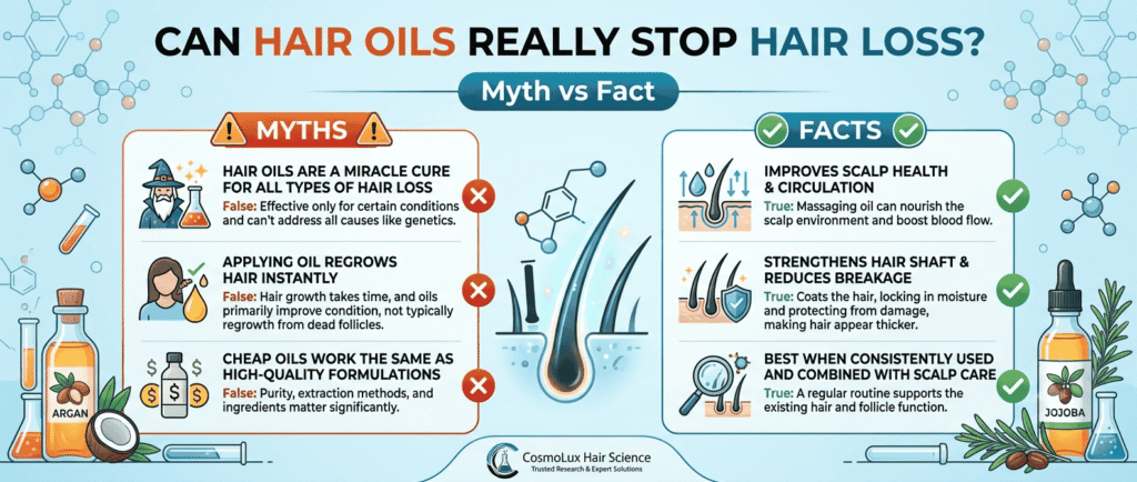 Hair Oils Really Stop Hair Loss